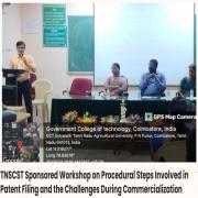 TNSCST Sponsored Workshop in association with IPR Cell